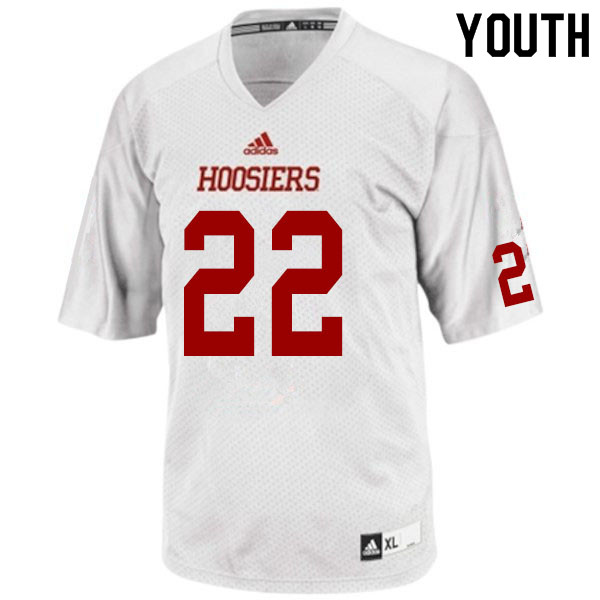Youth #22 Tim Baldwin Jr. Indiana Hoosiers College Football Jerseys Sale-White